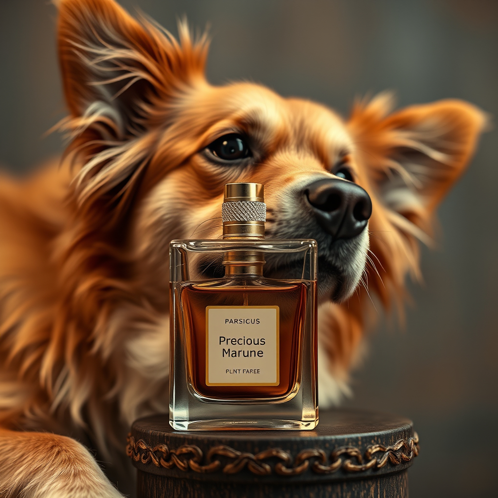 precious perfume  with dog .jpg
