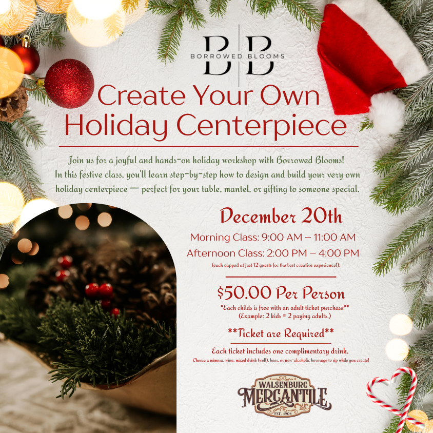 Create Your Own Holiday Centerpiece with Borrowed Blooms