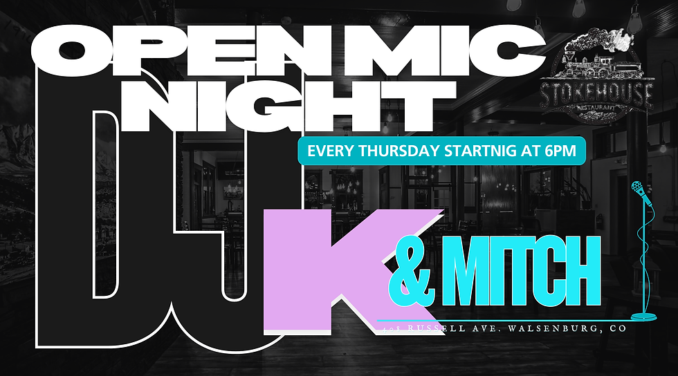 OPEN MIC NIGHT WITH DJ K & MITCH