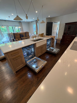 Sub zero flush mount appliances in custom kitchen, Point Pleasant, NJ