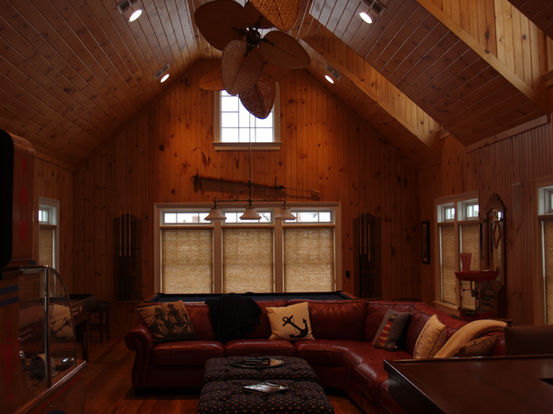 Cedar wall and ceiling covering Mantoloking, NJ