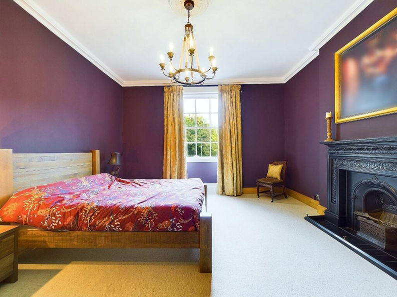Farrow Ball Aubergine paint skim wood stain bedroom matlock bath