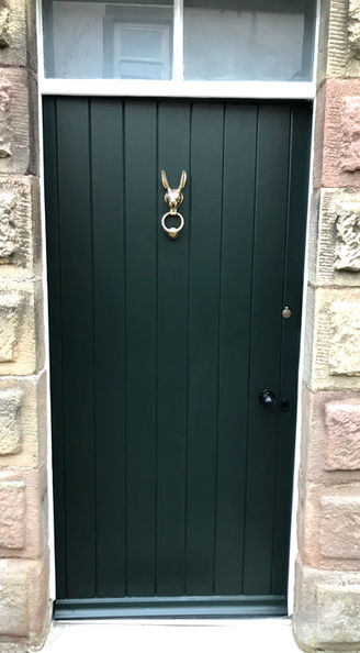 Front Door Refurbishment & Paint Little Greene Obsidian Green