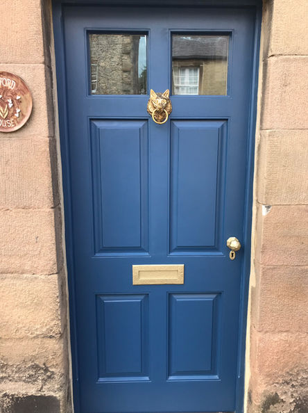 Door Refurbishment & Paint Blue Winster