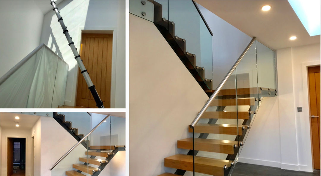 Hallway Stairwell Landing Sky Lights Paint Matlock