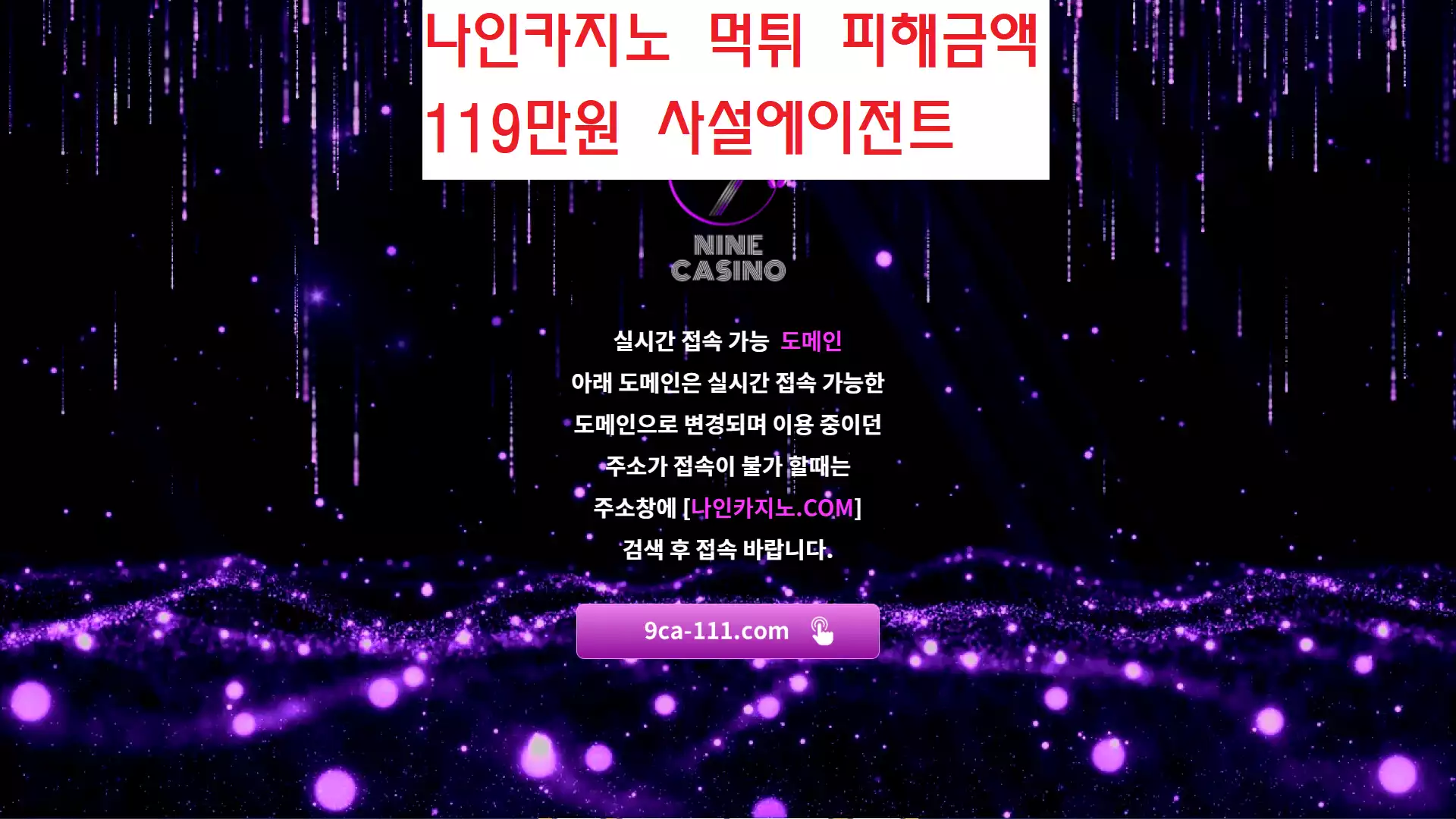 나인카지노 먹튀사이트