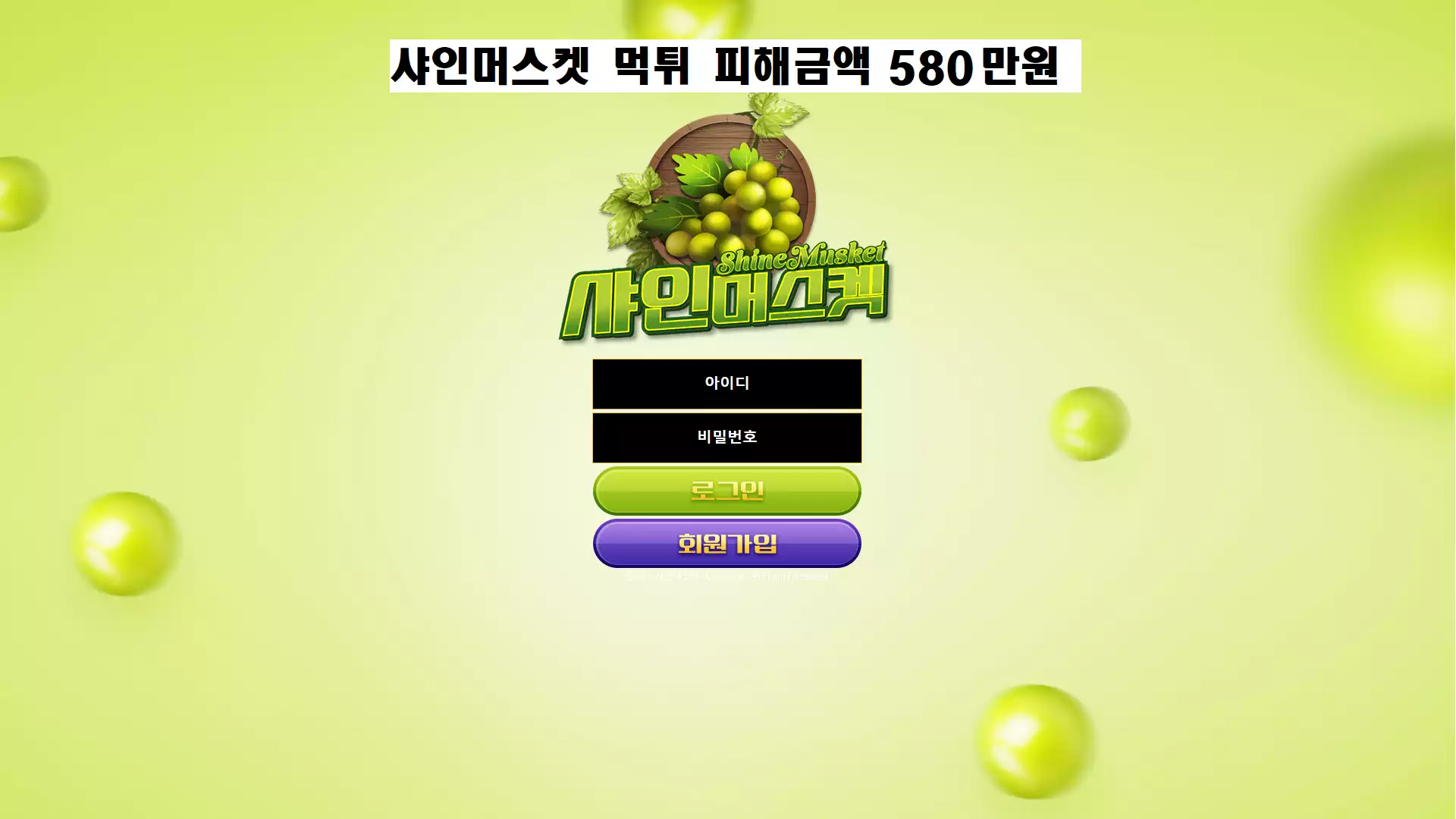 샤인머스켓 먹튀사이트