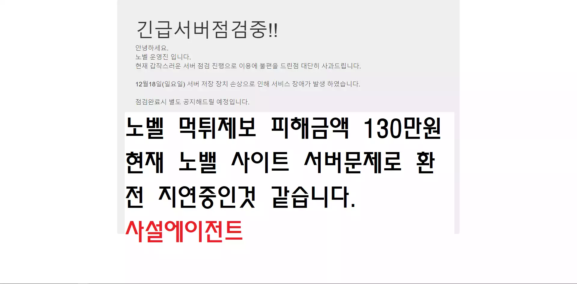 노벨 먹튀사이트