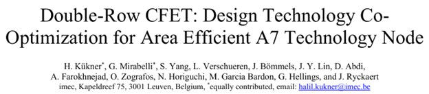 Double-Row CFET