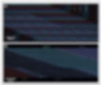 Microscope images show two- and four-layer escalator waveguides with thin-film interference coloring each layer differently. The two-layer waveguides vertically couple light between layers in patterns 1-2-1, 2-3-2, and 3-4-3. The four-layer waveguides couple light in a 1-2-3-4 sequence from left to right.