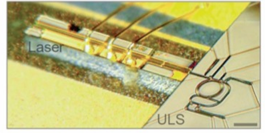 Unified laser stabilization circuit implemented in silicon nitride, offering simultaneous laser stabilization and isolation in a simple, passive, CMOS-compatible design