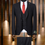 Thumbnail: Black 3 Piece Suit | Black Suit with Double Breasted Vest