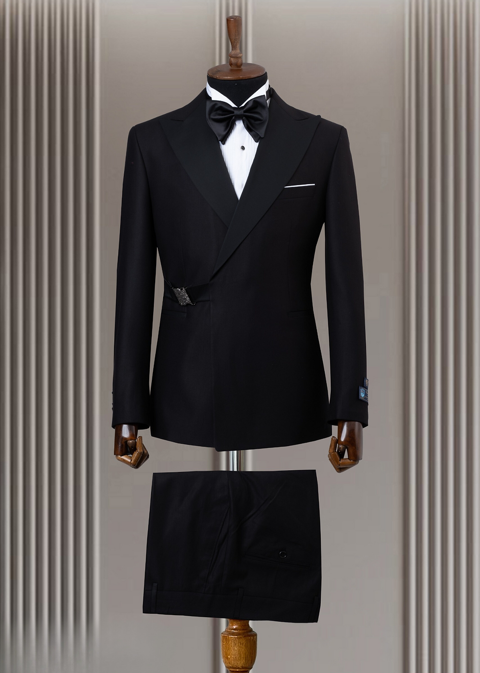 Double Breasted Buckle Suit Tuxedo Suit