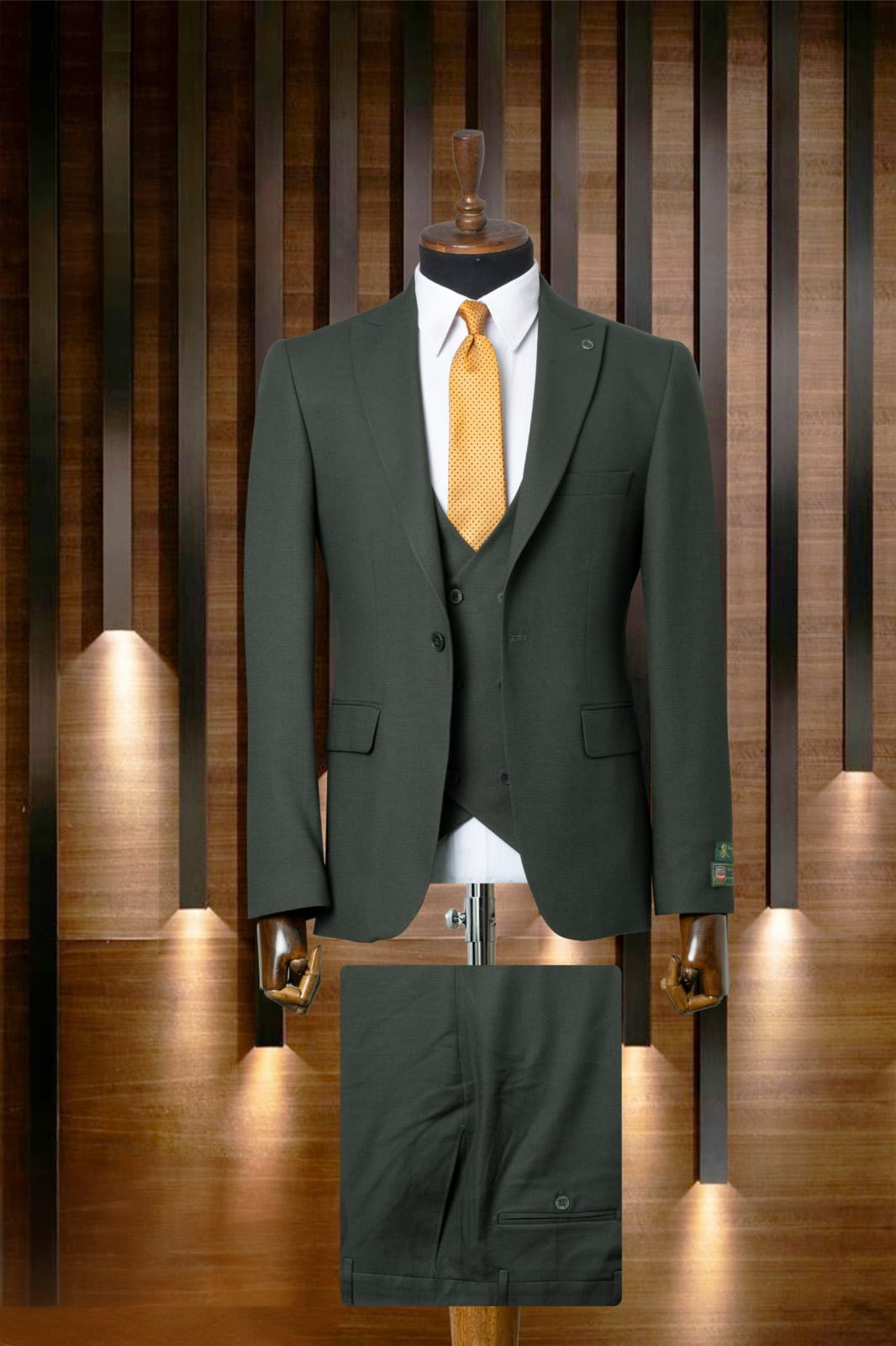 Dark Olive 3 Piece Suit | Turkish 3 Piece Suit