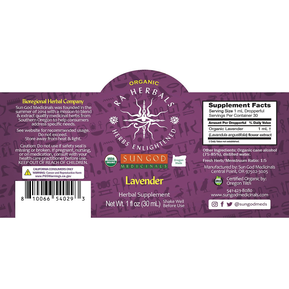 Thumbnail: Ra Herbals Certified Organic Lavender Tincture