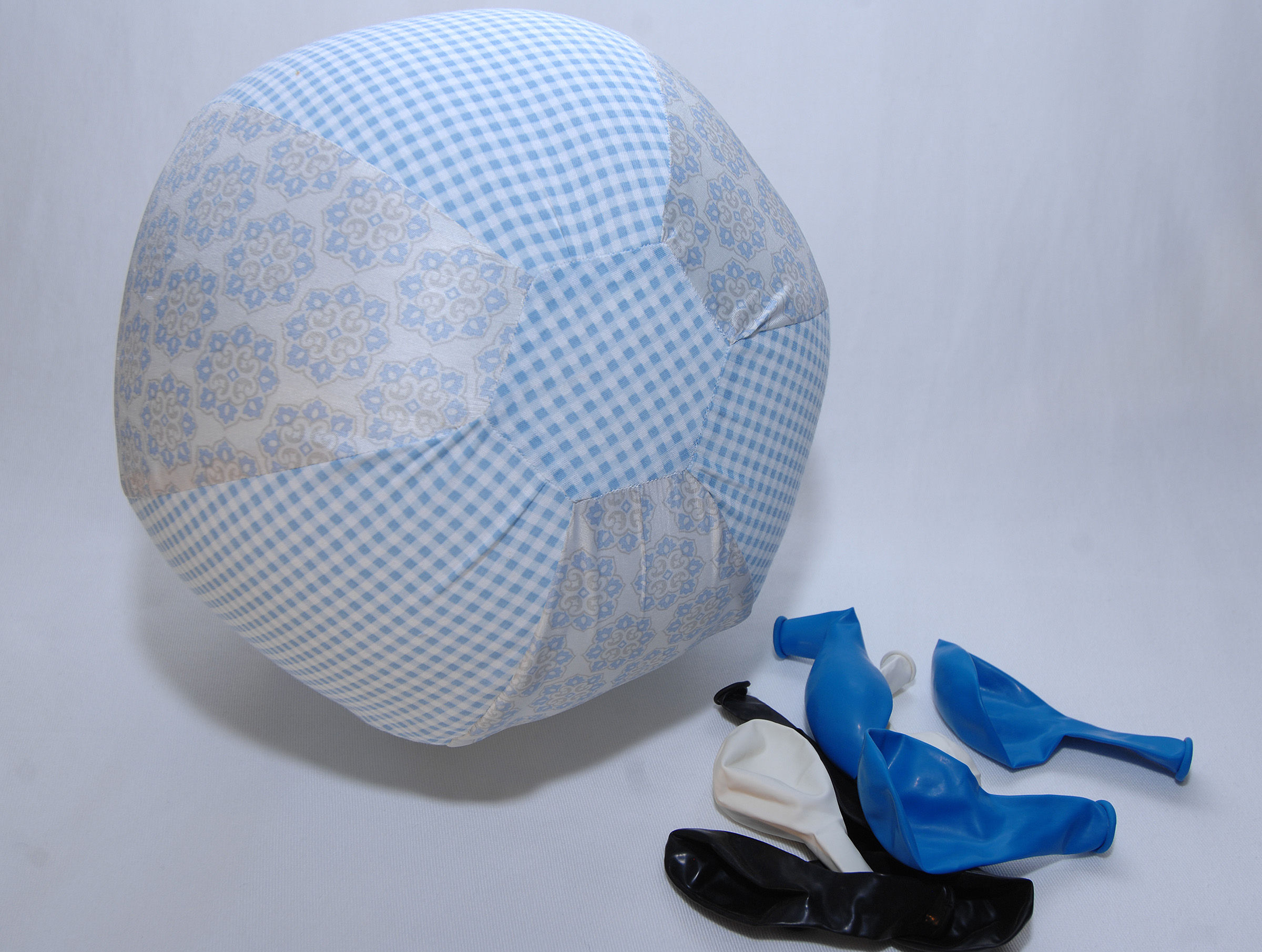 Sky Blue Fabric Covered Balloon