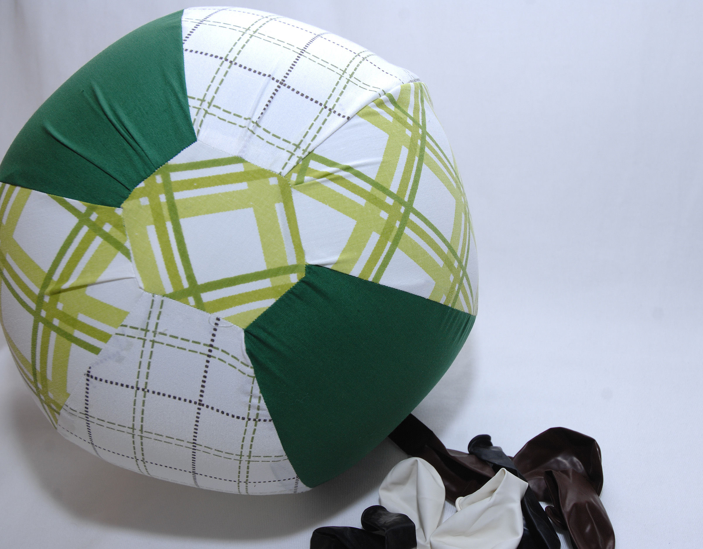 Green Fabric Covered Balloon
