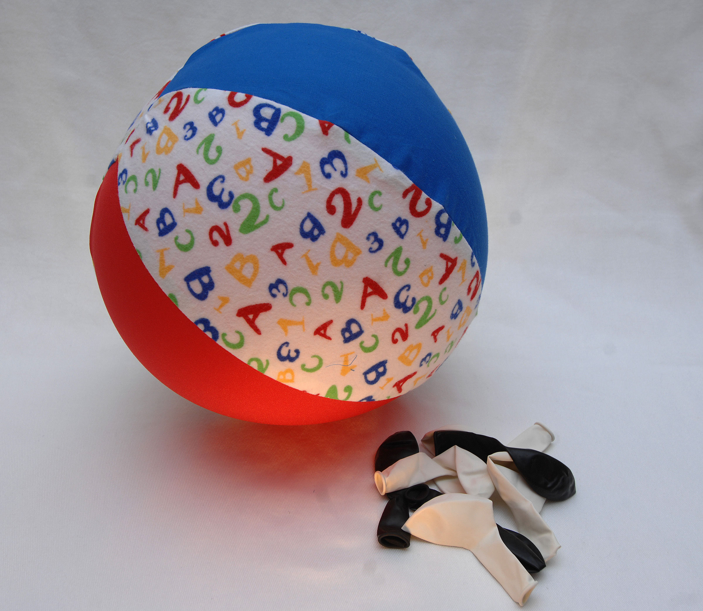 Alphabet Flannel Fabric Covered Balloon