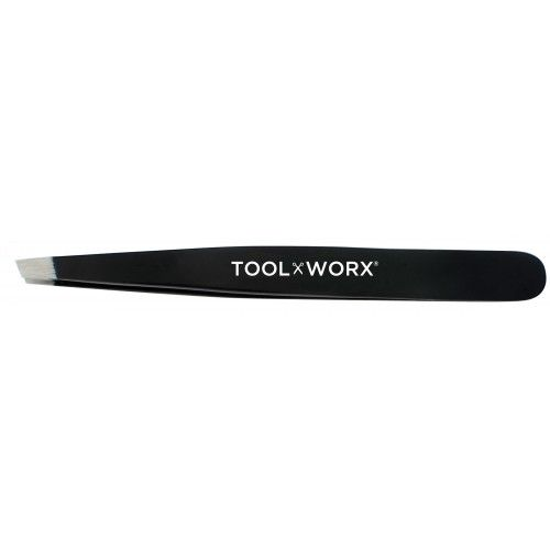 Toolworx Slanted Tweezers - Black Onyx