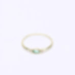 Thumbnail: Gold Marquise Birthstone 3 Stone Ring with Diamonds