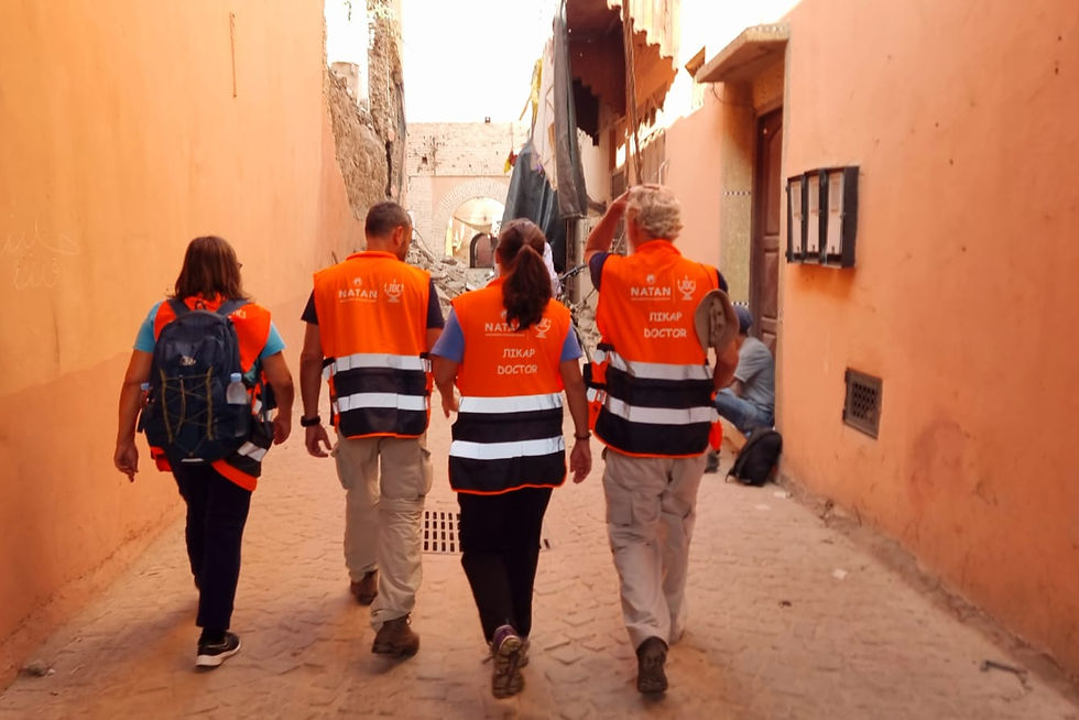 Rescue teams in Morocco 2023