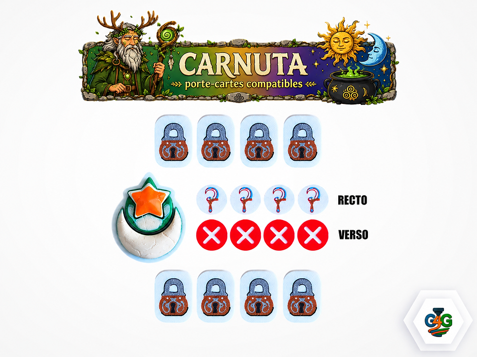 Miniature : Carnuta - jetons compatibles