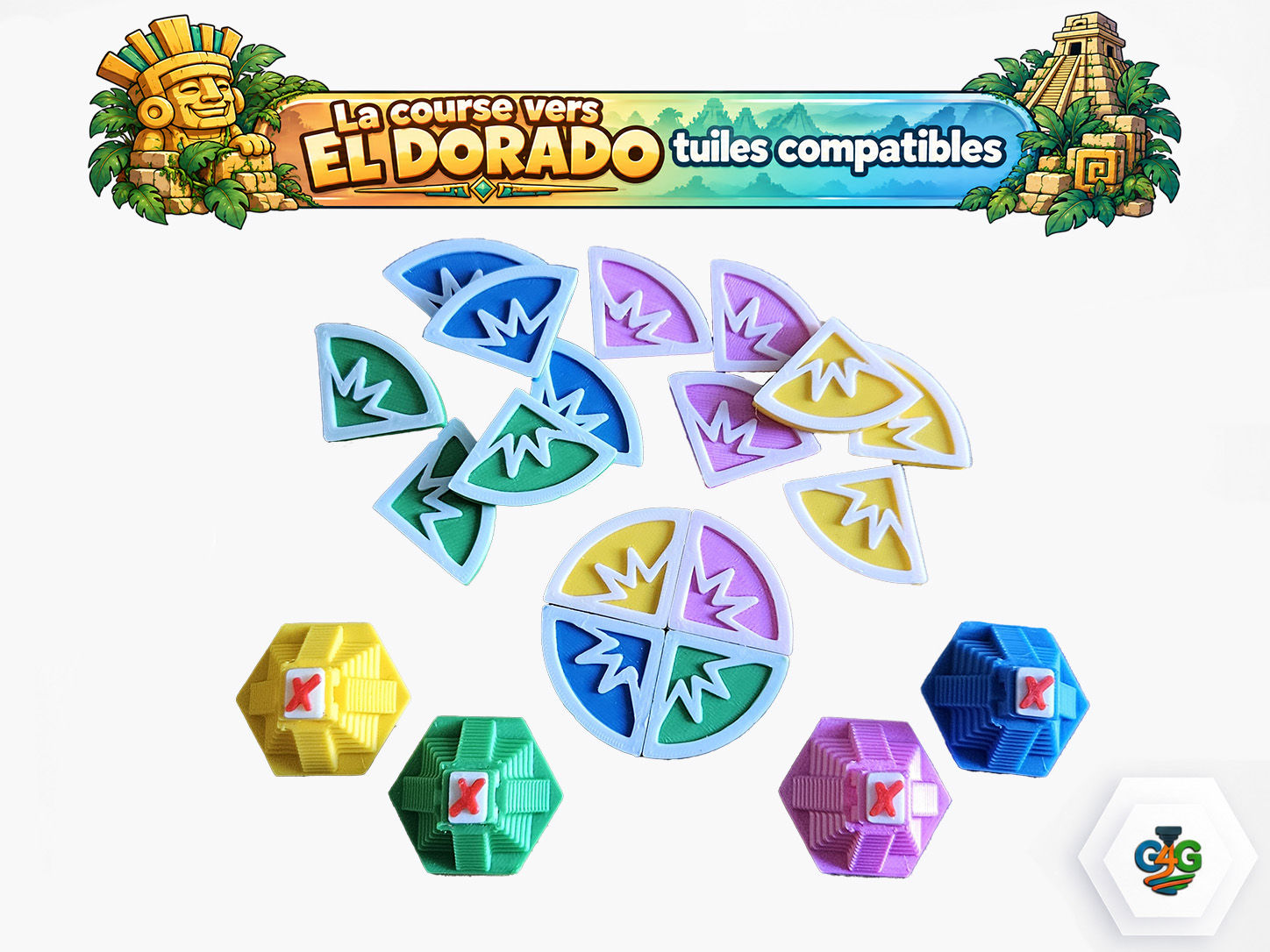 La Course vers El Dorado – Dangers & Muisca - Tuiles compatibles