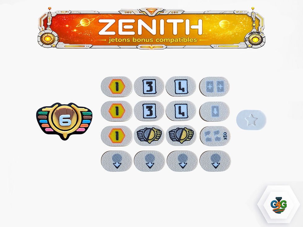 Miniature : Zénith - Jetons bonus Compatibles
