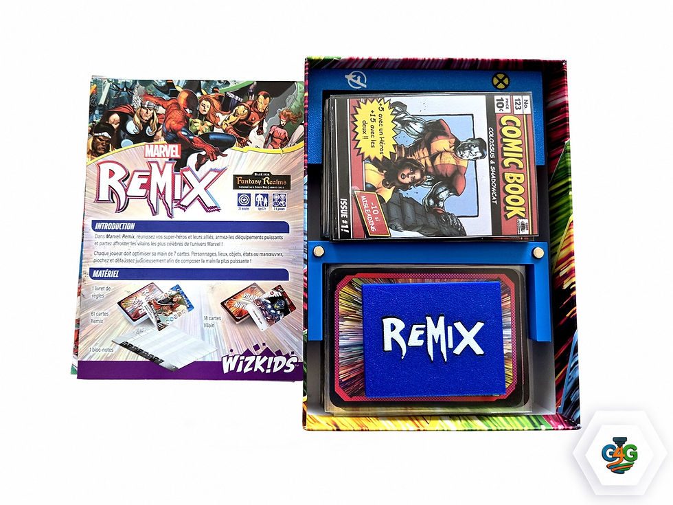 Miniature : Marvel Remix – Jetons Badges + Boîte de Rangement