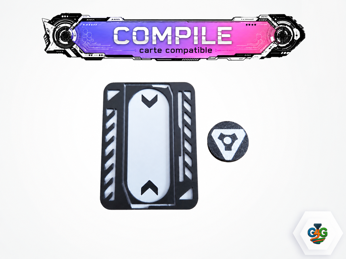 Compile - Jeton et carte compatibles