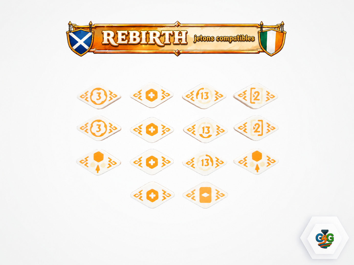 Rebirth - Jetons "bonus" compatibles