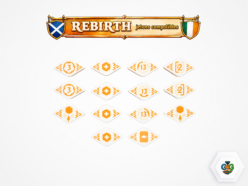 Miniature : Rebirth - Jetons "bonus" compatibles