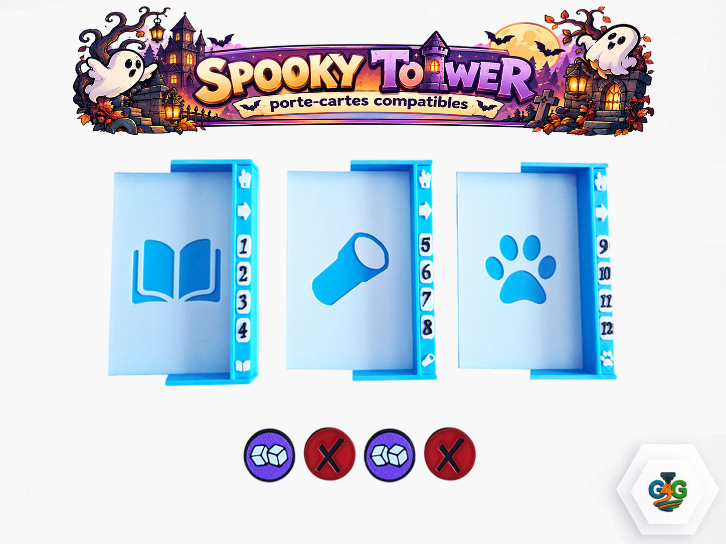 Spooky Tower - porte-cartes compatibles