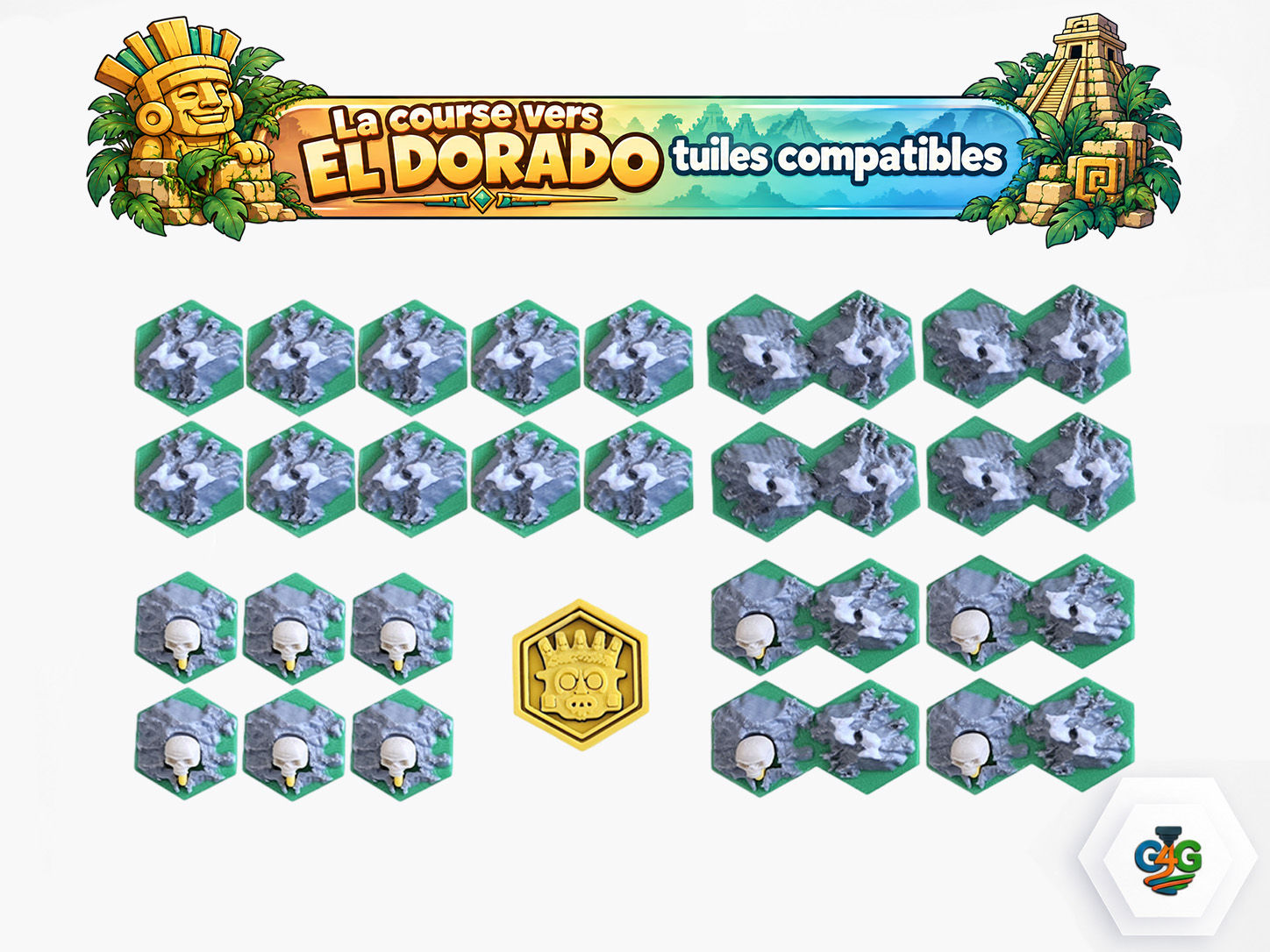 La Course vers El Dorado – Tuiles compatibles