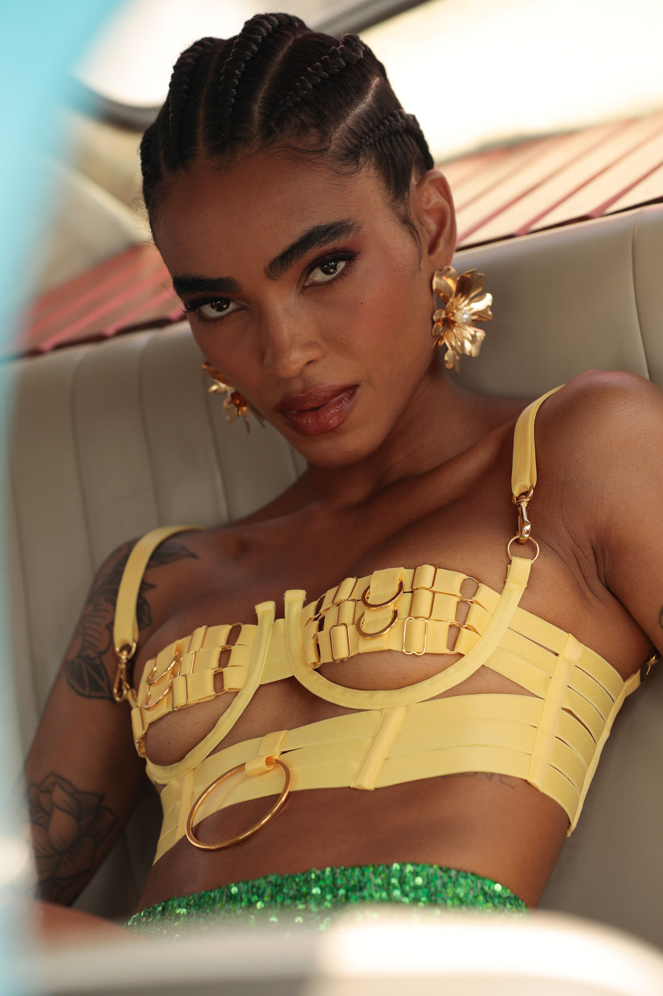 LIGHT YELLOW HALO BRALETTE