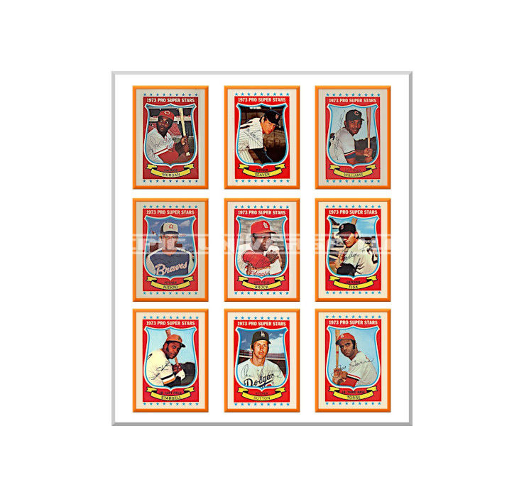 Thumbnail: 1-Inch 1973 Kellogg's Cereal 3-D Baseball Super Stars Trading Card Back Album Binder Cover.