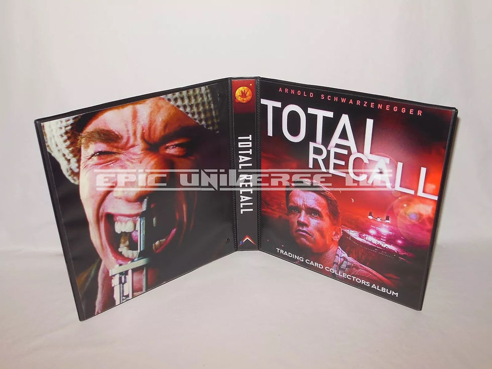 Custom Made 1-Inch 1990 Total Recall Trading Card Album Binder