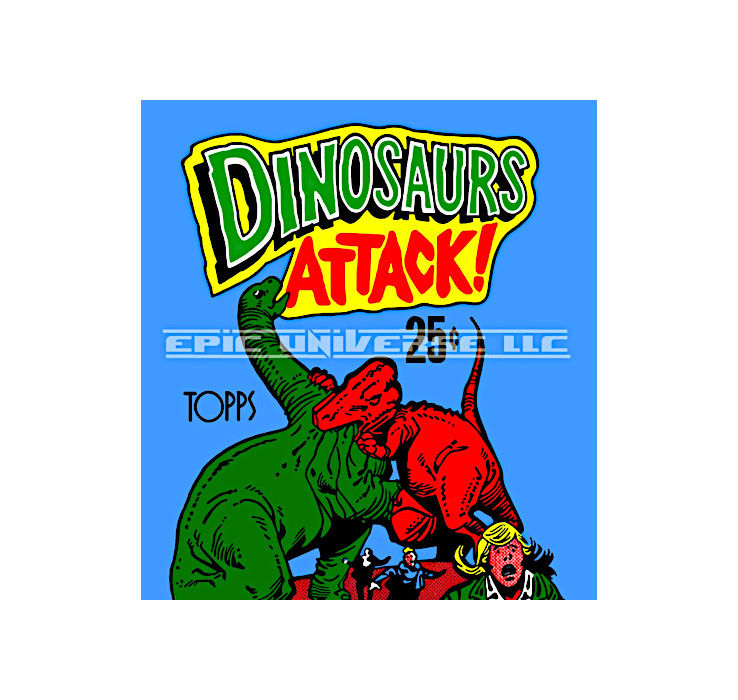 Thumbnail: Custom Made 1-Inch 1988 Dinosaurs Attack Trading Card Album Binder