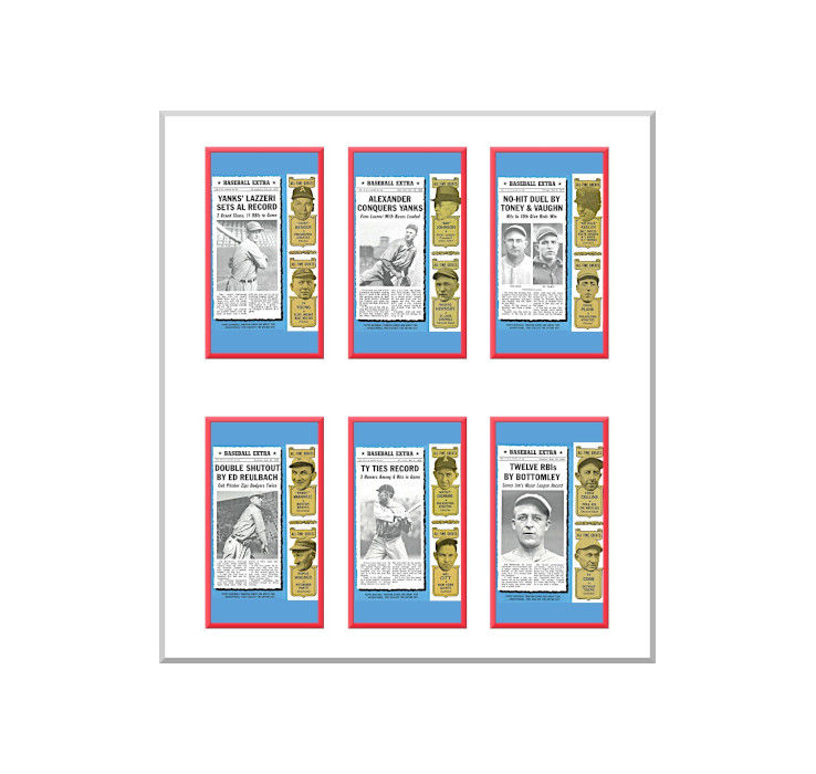 Thumbnail: 2-Inch 1969-1970 Bazooka Bubble Gum Baseball Trading Card Back Album Binder Cover.