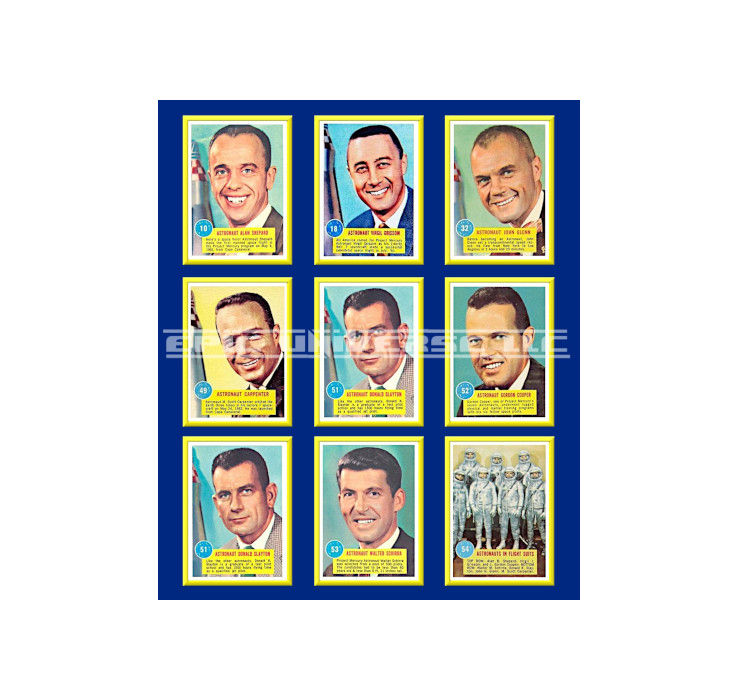 Thumbnail: Custom Made 1-Inch 1963 Topps Astronaut Pictures Trading Card Album Binder
