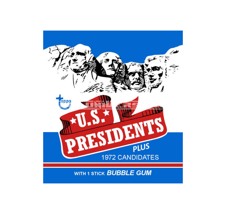 Thumbnail: Custom Made 1-Inch 1972 Topps U.S. Presidents Trading Card Album Binder