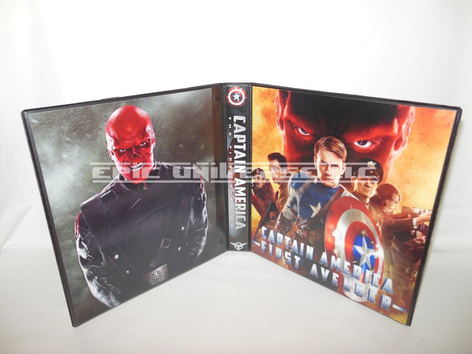 Custom Made 1-Inch 2011 Captain America First Avenger Trading Card Album Binder