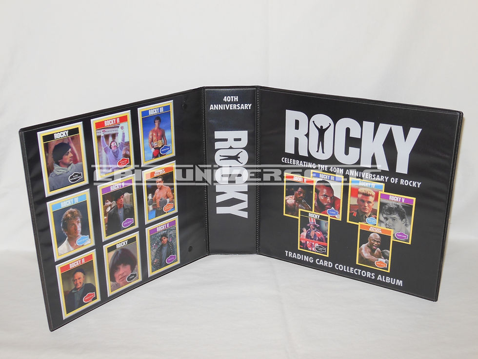 Custom Made 2-Inch 2016 Rocky 40th Anniversary Trading Card Album Binder
