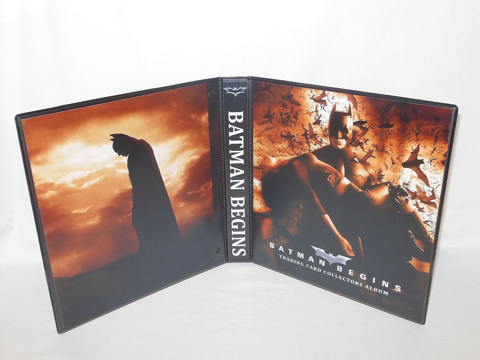 Custom Made 1-Inch 2005 Batman Begins Trading Card Album Binder