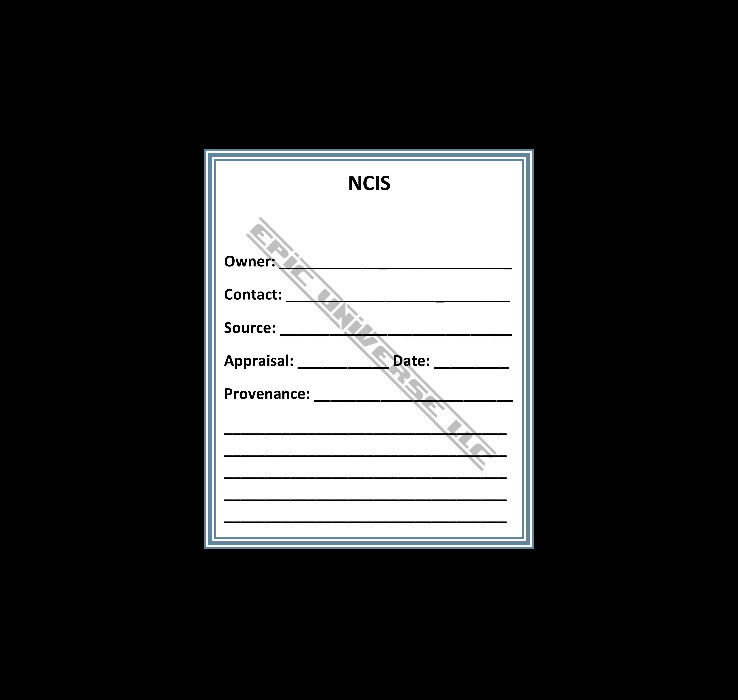 Thumbnail: Custom Made 1-Inch 2012 NCIS Trading Card Album Binder