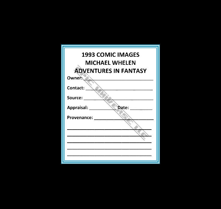 Thumbnail: Custom Made 1-Inch 1993 Michael Whelen Trading Card Album Binder
