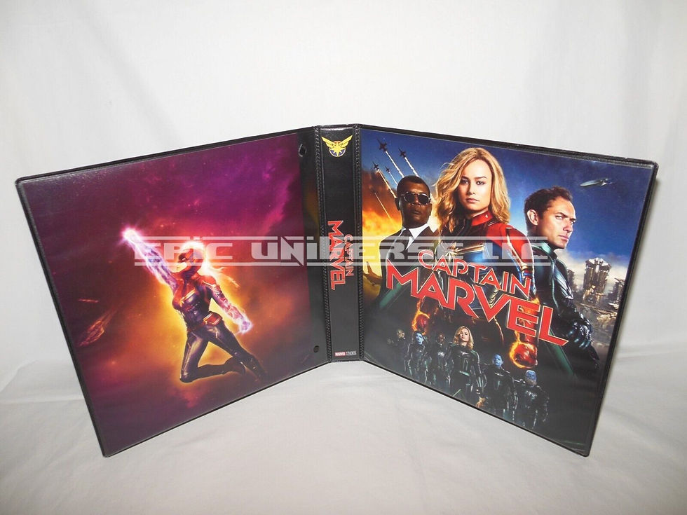 Custom Made 1-Inch 2020 Captain Marvel Trading Card Album Binder