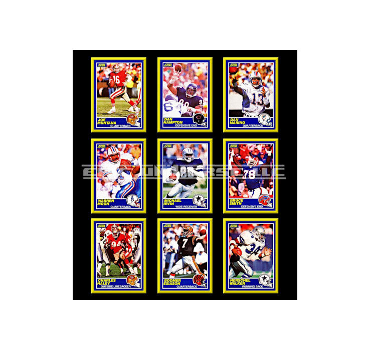 Thumbnail: 2-Inch 1989 Score Football Trading Card Back Album Binder Cover.