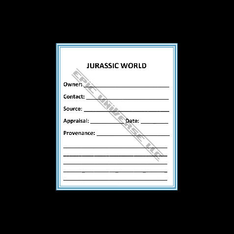 Thumbnail: Custom Made 1-Inch Jurassic World Movie Collector's Album Binder