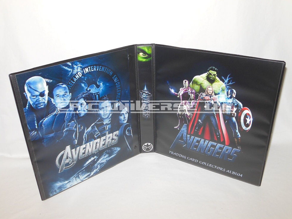Custom Made 1-Inch 2012 The Avengers Trading Card Album Binder